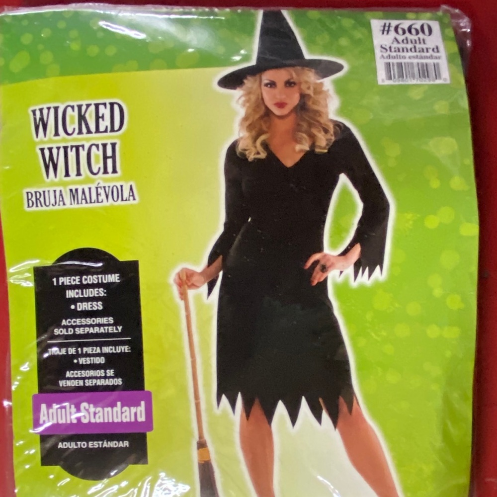 Wicked witch adult Halloween costume size S